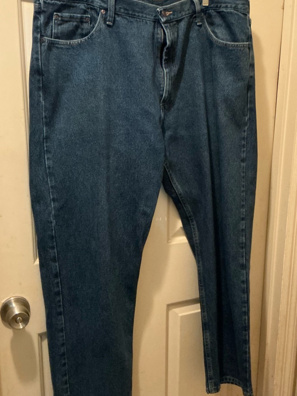 Wrangler Men's Straight Leg Dark Blue Jeans